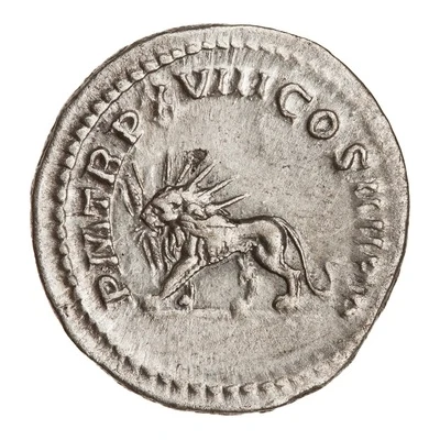 Denarius - Caracalla P M TR P XVIII COS IIII P P back