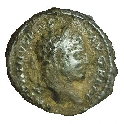 Denarius - Caracalla P M TR P XVIIII COS IIII P P; Jupiter - Mule front