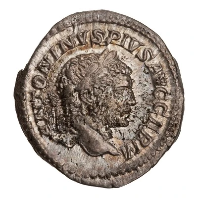 Denarius - Caracalla P M TR P XVIIII COS IIII P P; Jupiter front