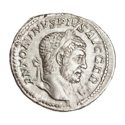 Denarius - Caracalla P M TR P XVIIII COS IIII P P; Serapis front