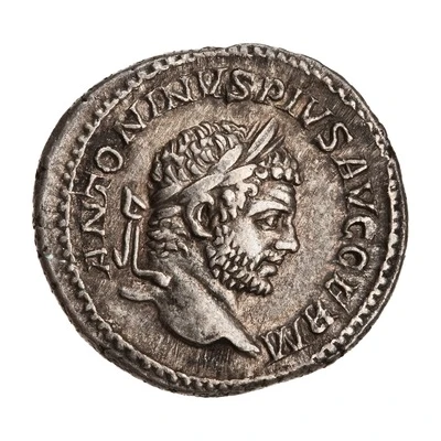 Denarius - Caracalla P M TR P XVIIII COS IIII P P; Sol front