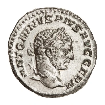 Denarius - Caracalla P M TR P XX COS IIII P P; Diana front