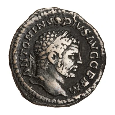 Denarius - Caracalla P M TR P XX COS IIII P P; Jupiter front