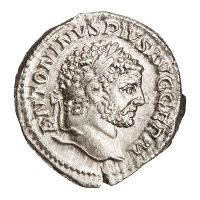 Denarius - Caracalla P M TR P XX COS IIII P P; Jupiter front