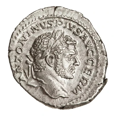 Denarius - Caracalla P M TR P XX COS IIII P P; Sol front