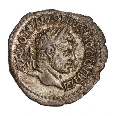 Denarius - Caracalla P M TR P XX COS IIII P P; Sol front