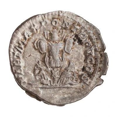 Denarius - Caracalla PART MAX PON TR P V COS back