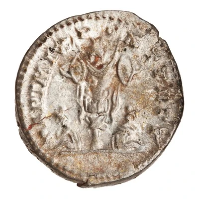 Denarius - Caracalla PART MAX PONT TR P V back