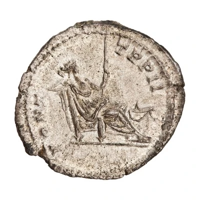 Denarius - Caracalla PONT TR P II; Securitas back