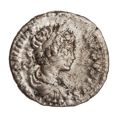 Denarius - Caracalla PONTIF TR P III; Sol front