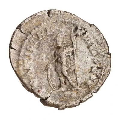 Denarius - Caracalla PONTIF TR P VIIII COS II; Mars back