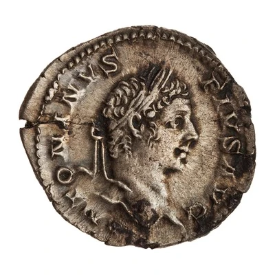 Denarius - Caracalla PONTIF TR P X COS II; Mars front