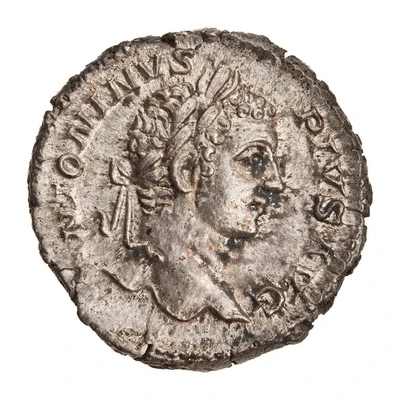 Denarius - Caracalla PONTIF TR P XI COS III; Mars front
