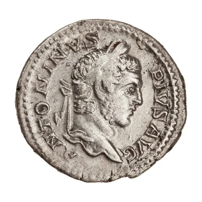 Denarius - Caracalla PONTIF TR P XII COS III front