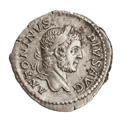 Denarius - Caracalla PONTIF TR P XIII COS III; Concordia front