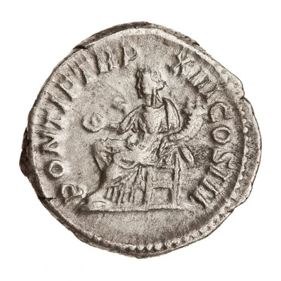 Denarius - Caracalla PONTIF TR P XIII COS III; Concordia back