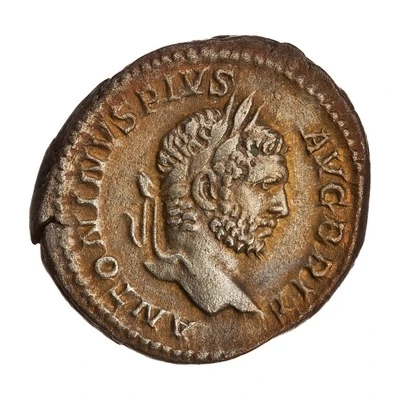 Denarius - Caracalla PONTIF TR P XIII COS III; Virtus front