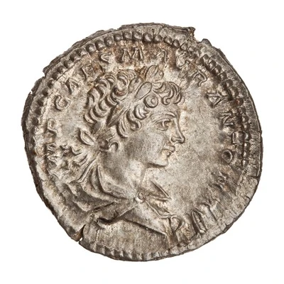 Denarius - Caracalla PONTIFEX TR P II; Victory front