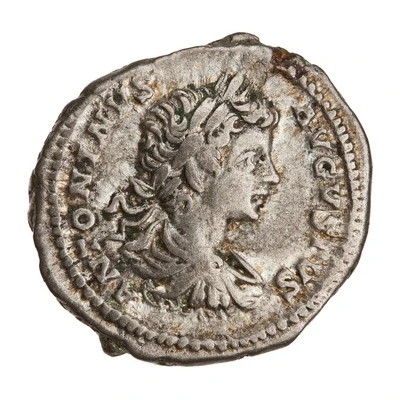Denarius - Caracalla RECTOR ORBIS; Sol front