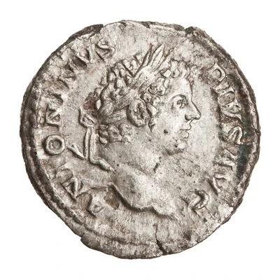 Denarius - Caracalla RESTITVTOR VRBIS; Roma and Victory front