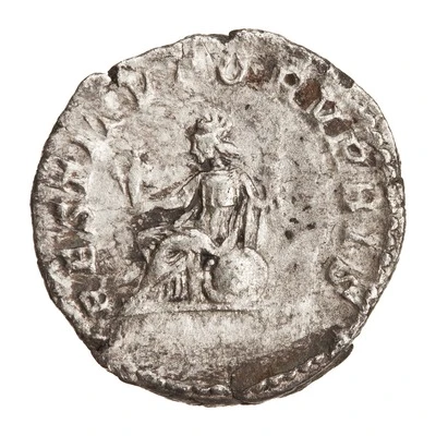 Denarius - Caracalla RESTITVTOR VRBIS; Roma and Victory back