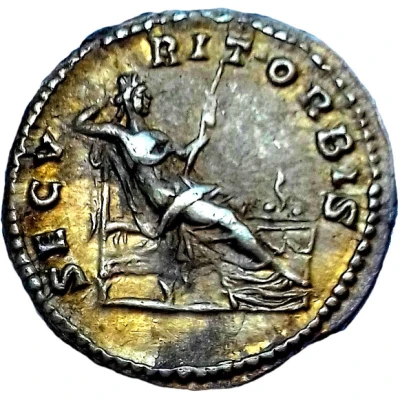 Denarius - Caracalla SECVRIT ORBIS; Securitas back