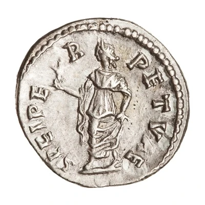 Denarius - Caracalla SPEI PERPETVAE; Spes back