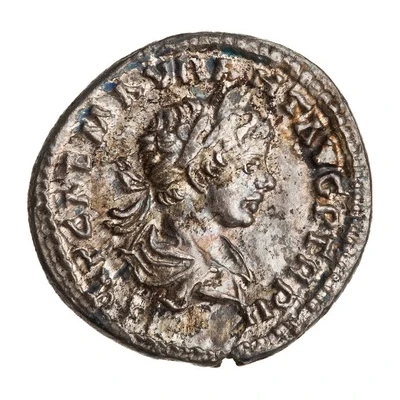 Denarius - Caracalla SPES PVBLICA; Spes front