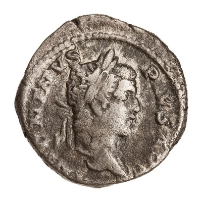 Denarius - Caracalla VIRTVS AVGVSTOR; Virtus and Victory front