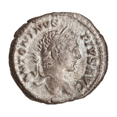 Denarius - Caracalla VOTA SOLVT DEC COS III front