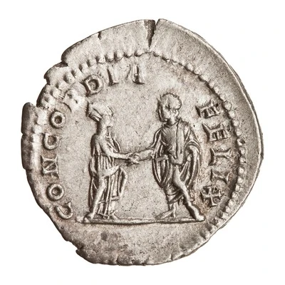 Denarius - Caracalla and Plautilla CONCORDIA FELIX back