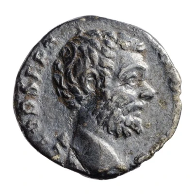 Denarius - Clodius Albinus COS II; Asclepius front