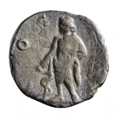 Denarius - Clodius Albinus COS II; Asclepius back