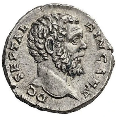 Denarius - Clodius Albinus ROMAE AETERNAE; Roma front