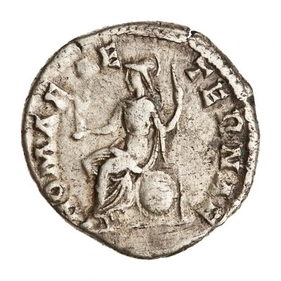 Denarius - Clodius Albinus ROMAE AETERNAE; Roma back