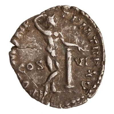 Denarius - Commodus APOL MONET P M TR P XV COS VI; Apollo back