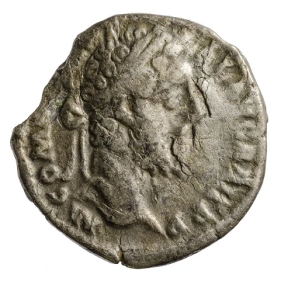Denarius - Commodus APOL PAL P M TR P XV COS VI; Apollo front