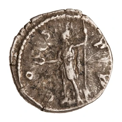 Denarius - Commodus COS P P; Roma and Victory back