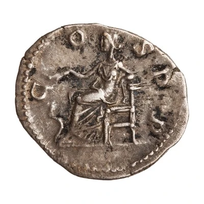 Denarius - Commodus COS P P; Salus back