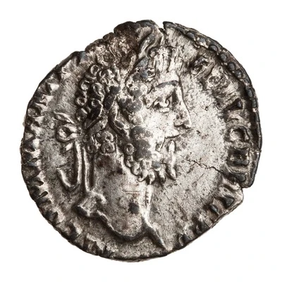 Denarius - Commodus GEN AVG FELIC COS VI; Genius front