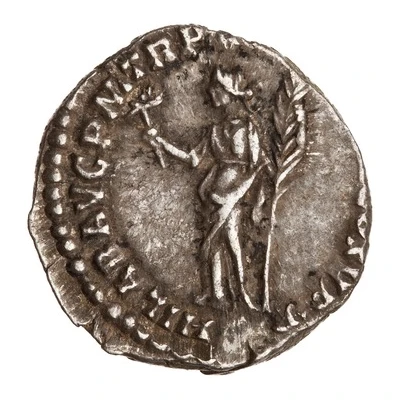 Denarius - Commodus HILAR AVG P M TR P XII IMP VIII COS V PP; Hilaritas back