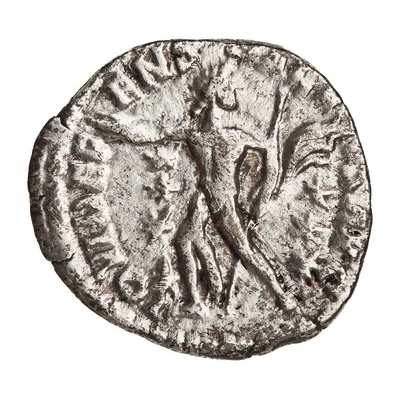 Denarius - Commodus IOVI DEFENS SALVTIS AVG; Jupiter back
