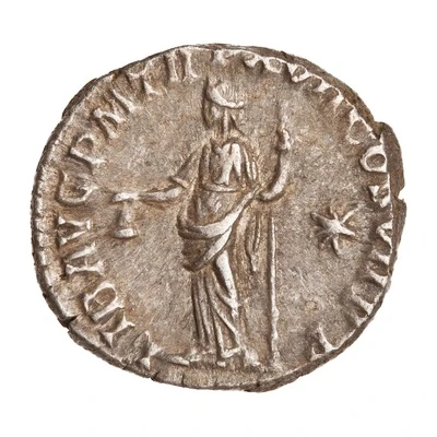 Denarius - Commodus LIB AVG P M TR P XVII COS VII P P; Libertas back