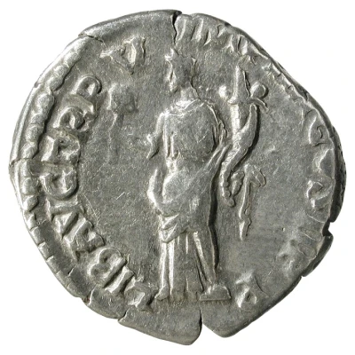 Denarius - Commodus LIB AVG TR P V IMP IIII COS II P P; Liberalitas back