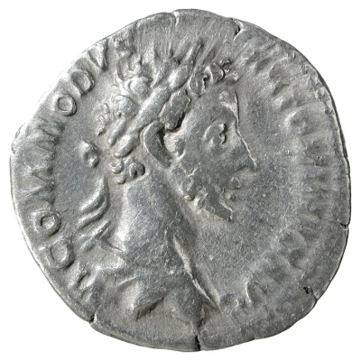 Denarius - Commodus LIB AVG TR P V IMP IIII COS II P P; Liberalitas front