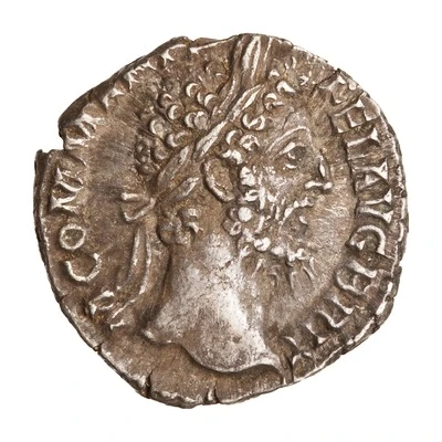 Denarius - Commodus MART PAC P M TR P XIIII COS V P P; Mars front