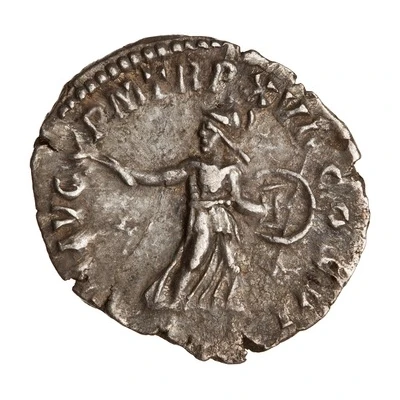 Denarius - Commodus MIN AVG P M TR P XVI COS VI; Minerva back