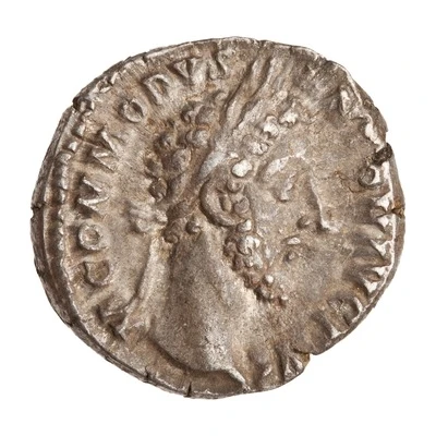 Denarius - Commodus P M TR P VIIII IMP VI COS IIII P P; Aequitas front