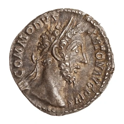 Denarius - Commodus P M TR P VIIII IMP VI COS IIII P P; Mars front