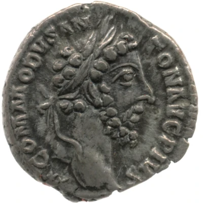 Denarius - Commodus P M TR P VIIII IMP VI COS IIII P P; Pax front
